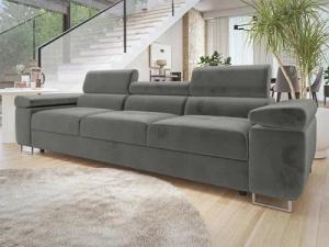 MIRJAN24 Sofa Torezio 3, Einstellbare Kopfstützen,