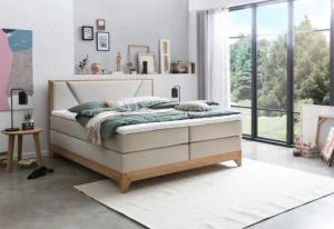 Belanoti Boxspringbett Riviera (Boxspringbett 180x200 Eiche
