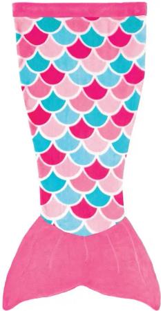 Kinderdecke Cuddle Tails Meerjungfrauendecke PINK DREAM,
