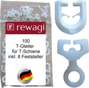 rewagi Gardinenhaken 100 T-Gleiter, Gardinenhaken &