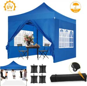 Tooluck Faltpavillon 3x3m Premium Pavillon mit