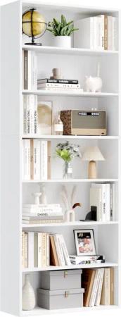 Homfa Bücherregal, 210cm Standregal, Bücherschrank mit