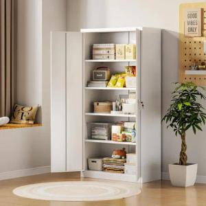 AOBABO Aktenschrank Pulverbeschichtung Metallschrank Mehrzweckschrank für