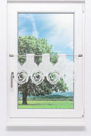 Plauener Spitze® Scheibengardine Circles, (1 St),