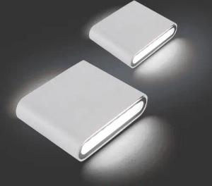 Rosnek LED Außen-Wandleuchte 6W/12W,Wasserdichte,Flur Strahler Licht,