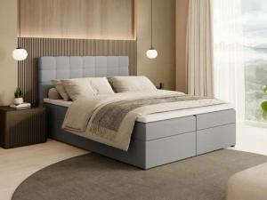 Beautysofa Boxspringbett Kontinentales mit Bettkasten TOPIQ