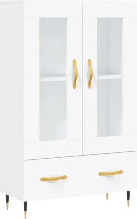 vidaXL Highboard Highboard Weiß 69,5x31x115 cm