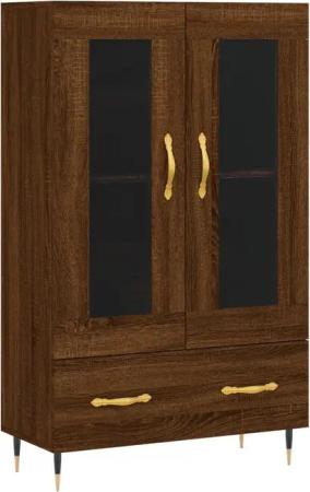 vidaXL Highboard Highboard Braun Eichen-Optik 69,5x31x115
