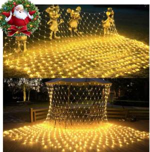 MUPOO LED-Lichternetz LED Lichternetz Warmweiß,6W Energiesparen,