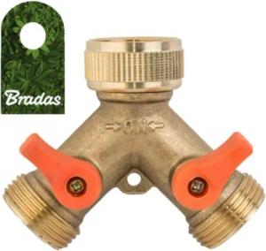 Bradas 2-Wege Verteiler 2-Wege Wasserverteiler Messing
