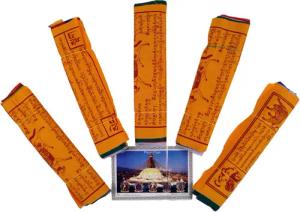 Guru-Shop Wimpelkette Gebetsfahnen (Tibet) 5 Stück