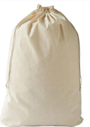 Organzabeutel24 Aufbewahrungstasche 1 Baumwollsack groß, naturbelassen,