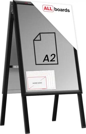 ALLboards Einzelrahmen ALLboards Doppelseitige Werbetafel Kundenstopper
