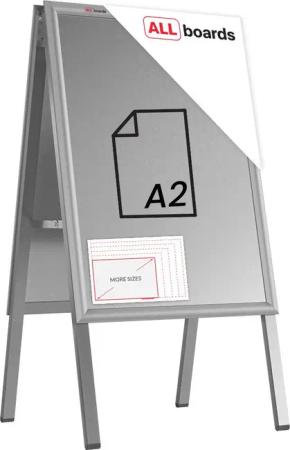 ALLboards Einzelrahmen ALLboards Doppelseitige Werbetafel Kundenstopper