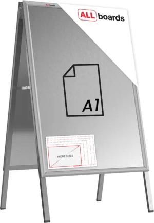 ALLboards Einzelrahmen ALLboards Doppelseitige Werbetafel Kundenstopper