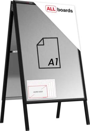ALLboards Einzelrahmen ALLboards Doppelseitige Werbetafel Kundenstopper