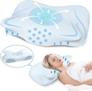 Refined Living Nackenstützkissen für erholsamen Schlaf,Orthopädisches