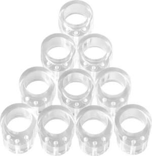 SO-TECH® Wandtürstopper Türklinkenpuffer Türpuffer Transparent (Spar-Set,