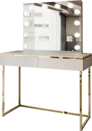 Lookway Schminktisch AURORA GOLD ELITE Kaschmir