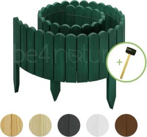 be4nature Palisade Rollborder Flexibler Holzzaun aus