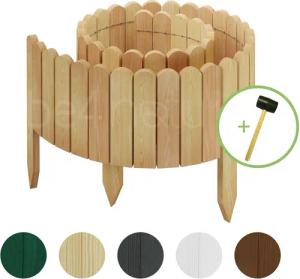 be4nature Palisade Rollborder Flexibler Holzzaun aus