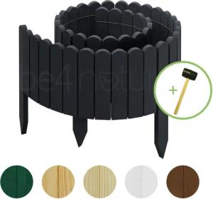 be4nature Palisade Rollborder Flexibler Holzzaun aus