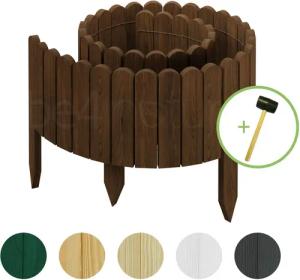 be4nature Palisade Rollborder Flexibler Holzzaun aus