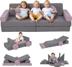 AIYAPLAY 12-Teilige, aus Schaumstoff Spielbausteine, (Spielsofa,