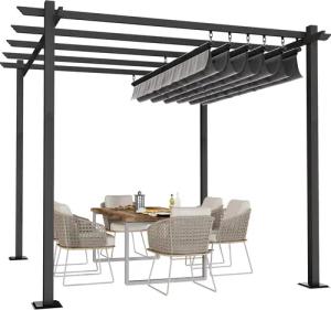 HOMALL Pavillon Gazebo 3x3/3x4m Gartenpavillon Pergola