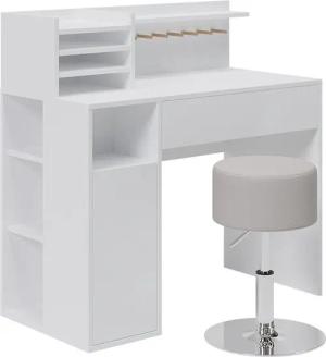Vicco Schreibtisch, Weiß, 2 Teile, mit