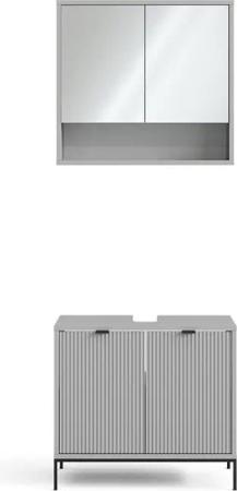 Vicco Badmöbel-Set Eliza, Grau, 2 Teile,