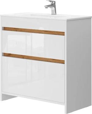 Vicco Badmöbel-Set Detmold, Weiß, 2 Teile,