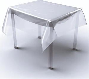 Fiora Tischdecke Transparente Tischdecke Schutzdecke Tischfolie