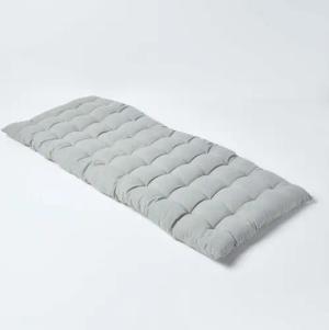 Homescapes Stuhlkissen 2er Bankauflage grau 100%