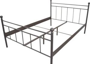moebel-direkt-online Metallbett Anke Fb. braun (1-tlg),