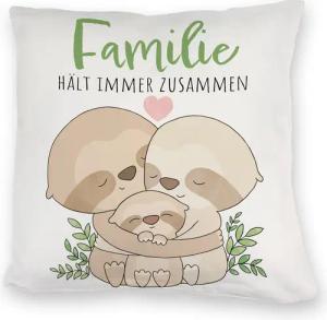 speecheese Dekokissen Faultier Kuschelkissen mit Spruch