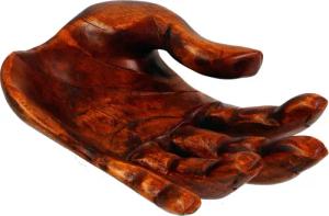 Guru-Shop Dekoschale Obstschale aus Holz, geschnitzte