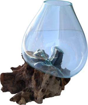 Guru-Shop Dekovase Wurzelholz Vase - XXL