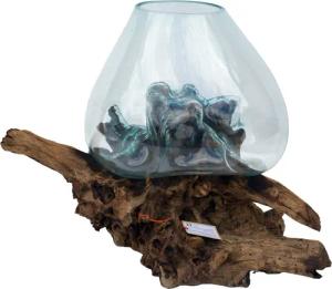 Guru-Shop Dekovase Wurzelholz Vase - Ø