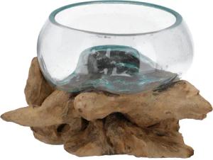 Guru-Shop Dekovase Wurzelholz Vase, Schale, Schüssel