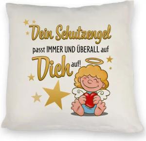 speecheese Dekokissen Schutzengel Kissen mit Spruch