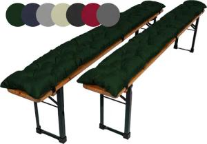 TexDeko Bankauflage TexDeko Garden 2er-Pack Bierbankauflagen