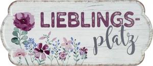 GILDE Wandbild, Garten, Vintage Retro Blechschild