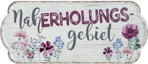 GILDE Wandbild, Garten, Vintage Retro Blechschild