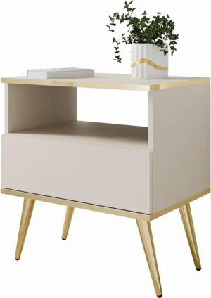 Lookway Nachttisch OXFORD auf goldenen Beinen