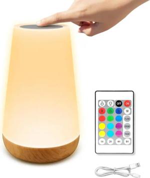 BlingBin LED Nachttischlampe Touch Dimmbar mit