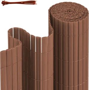 Clanmacy Balkonsichtschutz PVC Sichtschutzmatte Sichtschutzzaun Doppelte