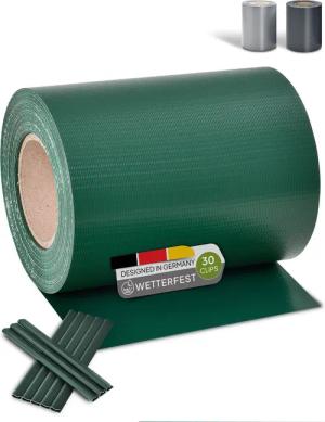 Juskys Sichtschutzstreifen PVC Sichtschutzstreifen, Doppelstabmatten Zaun,