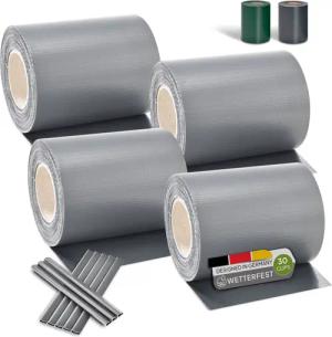 Juskys Sichtschutzstreifen PVC Sichtschutzstreifen 4er Set,