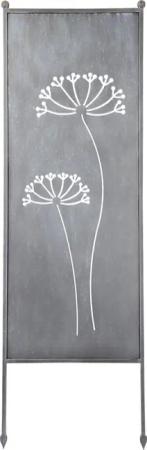 finehomegarden Gartenstecker Stele Metall Dolde Sichtschutz